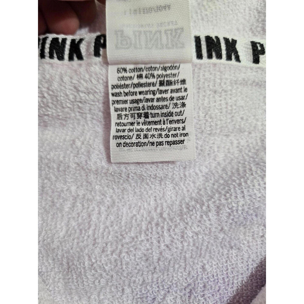 Victoria's Secret PINK Hoodie Hooded Sweatshirt Tie Dye Full Zip Large NEW - Picture 3 of 5